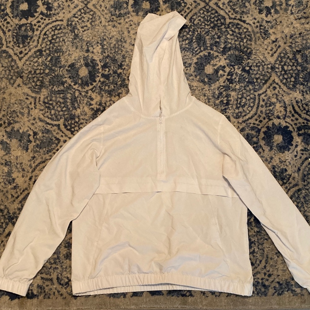 White Hooded Pullover